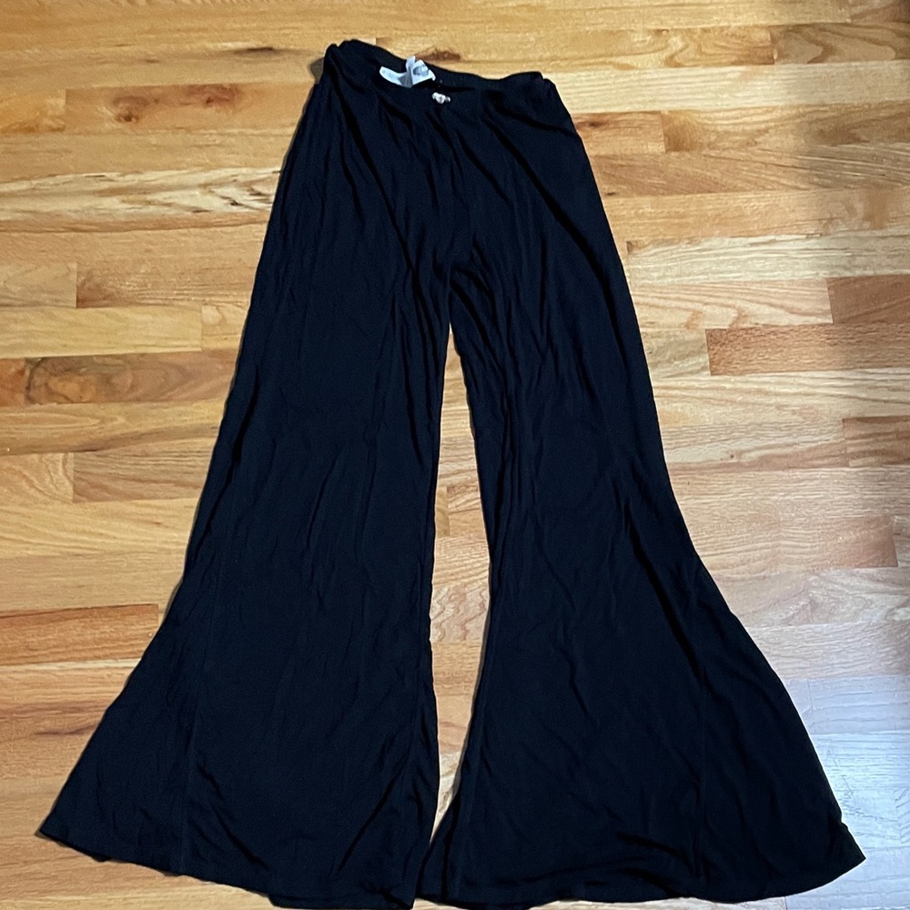 Pop Flex Flare Black Wide-Leg Pants